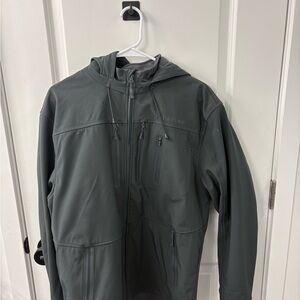 Burlebo Men's Gray Hooded Softshell Jacket